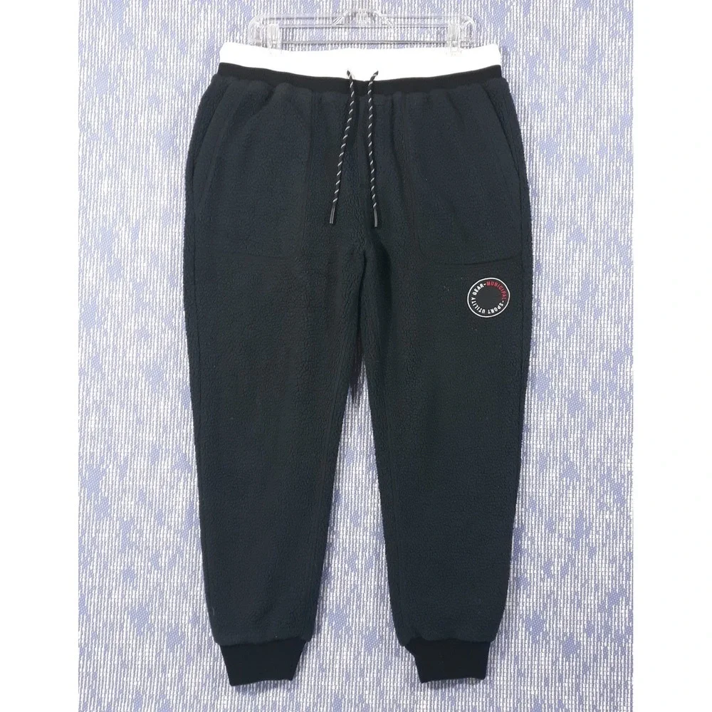 Municipal Sport Utility Gear Fleece Sweatpants Mens Large Drawstring Black